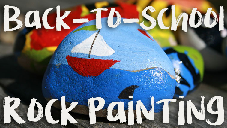 Back to School Rock Painting