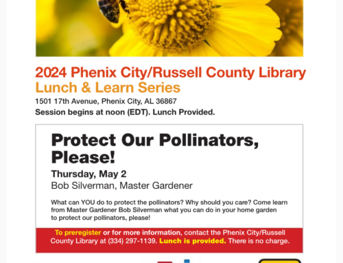 May Lunch and Learn: Protect Our Pollinators, Please!